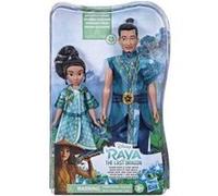 Coffret jeune raya + chef benja - set collector raya et le dernier dragon : 2 poupees mannequin + 1 carte offerte - disney princess