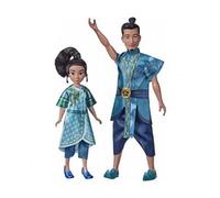 Coffret Jeune Raya + Chef benja Set Collector Raya et Le dernier Dragon : 2 poupees Mannequin avec Carte Animal - poupée Princesse