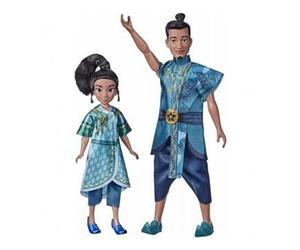 Coffret Jeune Raya + Chef benja Set Collector Raya et Le dernier Dragon : 2 poupees Mannequin avec Carte Animal - poupée Princesse