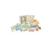 Coffret jeux en bois Classic 150 règles 33 x 33 x 5 cm