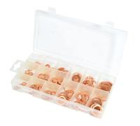 Coffret joints cuivre plats Ø 5x10 à 17,5x24 mm 150 pcs