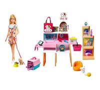 COFFRET JOUET Barbie Mobilier coffret poupé e et son animalerie, 4 figurines animaux et accessoires inclus, jouet pour enfa98