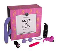 Coffret Jouissance Love to Play - set de vibrateurs 6 pièces (rose-violet)
