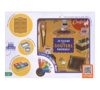 Coffret Kids - Je cuisine mes goûters préférés ! - Livre interactif QR codes - Moule 6 chocolats - Emporte-pièces & boîte à goûter