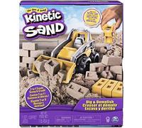Coffret Kinetic Sand Chantier - KINETIC SAND - Creusez et démolissez avec 454g de sable naturel