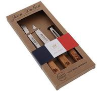 Coffret kraft 3 pièces - JEAN DUBOST - Laguiole - République Française et Elysée - Manche en bois d'olivier