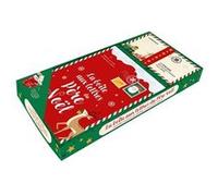 Collectif – Coffret La boîte aux lettres du Père Noël – 4 lettres, 4 enveloppes, stickers – Larousse