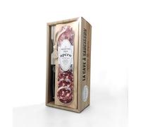 La Cave À Saucisson - Apéro & Tapas - Coffret Avec 1 Planche De Découpe Intégrée, 1 Couteau À Saucisson De Type Laguiole Et 1 Livre De Recettes Apéro Et Tapas