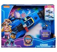 Coffret La Super Pat Patrouille Film Chase Voiture Deluxe Police 2 en 1 Son Et Lumière 38Cm - Set Figurine Véhicule + 1 Carte