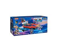Coffret La Super Pat Patrouille Film Quartier general marine pup squad + Avion De Stella + Chase - Set Figurine Véhicule + 1 Carte