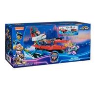 Coffret la super pat patrouille film quartier general marine pup squad + avion de stella + chase - set figurine véhicule + 1 carte