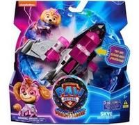 Coffret la super pat patrouille film stella + avion luxe son et lumière - set figurine et véhicule chantier + 1 carte