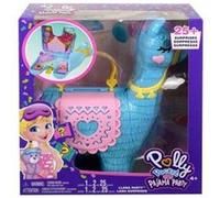 Coffret lama polly pocket + 2 figurines + 25 accessoires - set jouet fille mini monde avec carte offerte - mini poupee
