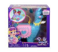 Coffret Lama pour Polly Pocket + 2 Figurines + 25 Accessoires - Set Jouet Fille Mini Monde et Une Carte Offerte - Mini Poupee