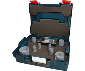 Coffret LBOXX de 8 scies trépans Pro Multimatériau bi-métal PC PLUS BOSCH 2608594432