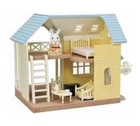 Coffret Le Cottage Au Toit Bleu - Sylvanian Families - 5671 - Pour Enfant De 5 Ans Et Plus - Mobilier Inclus Bleu G
