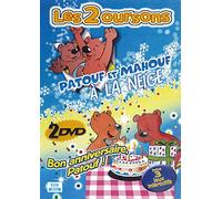 Coffret Les 2 oursons mahouf à la Neige Bon Anniversaire, patouf