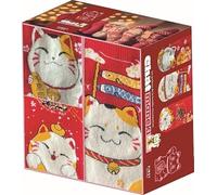 Coffret Les Goûters de la famille chat maneki: 3 paires de chaussettes doudou cosy - 1 livre de recettes
