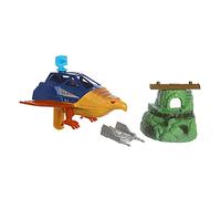 Coffret Les Maîtres de l’Univers Origins Jet et Bunker de Super-héros, avec Talon Fighter et Point Dread, 14 cm,