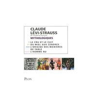 Coffret Les Mythologiques 4 volumes: Tome 1 : Le cru et le cuit Tome 2 : Du miel aux cendres Tome 3 : L'origine des manières de table Tome 4 : L'homme nu