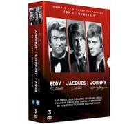 Coffret Les plus grandes légendes de la chanson française : Eddy Mitchell, Jacques Dutronc, Johnny Hallyday DVD E