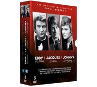 Coffret Les plus grandes légendes de la chanson française : Eddy Mitchell, Jacques Dutronc, Johnny Hallyday DVD DVD