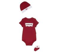Coffret Levis Bottines Bonnet Body - Rouge 0-6 mois