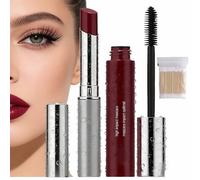 Coffret LèVres Et Yeux Miel,Rouge à LèVres Miel Performance Et Mascara Waterproof, Formule Non Collante Et Hydratante,Repulpage, Pour Un Fini Doux Et Brillant.