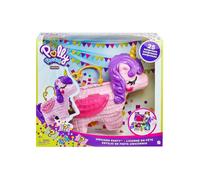 Coffret Licorne Polly Pocket + 2 figurines + 23 Accessoires - Set Jouet Fille Mini monde + 1 Carte offerte - Mini Poupee