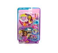Coffret Licorne Polly Pocket Piscine Toboggan + Bouée + 2 figurine + 12 Accessoires - Set Jouet Fille Mini monde