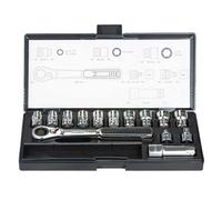 Coffret Clé à cliquet douilles traversantes métriques MAKITA B-65595