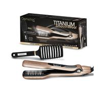 Lisseur vapeur - SAINT ALGUE - Coffret Demeliss TITANIUM SMOOTH RITUAL - Brosse démêlante - Or