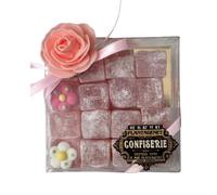Coffret Loukoums à la rose avec Coeur en sucre - 265g