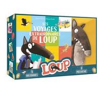 Coffret loup - les voyages extraordinaires de loup 3 histoires + 1 peluche - Orianne Lallemand - Auzou Philippe Eds - Boîte ou accessoire - Jeux livres objets