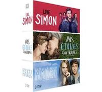 Coffret Love, Simon, La face cachée de Margo et Nos étoiles contraires DVD E