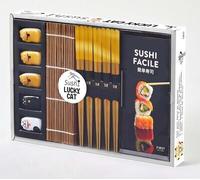 Coffret Lucky cat sushis édition collector 5 porte-baguettes + 5 paire - Collectif - First - Coffret - Jeux livres objets