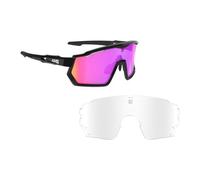 Coffret lunettes azr pro race rx noir ecran rose ecran incolore