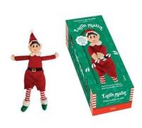 Lutin malin - - Lutin articulé 30 cm - Avec porte magique - Carnet 24 idées de farces - Pochoir & Autocollants - Tradition du Lutin Farceur - Noël - Avent: Faites des farces en attendant Noël