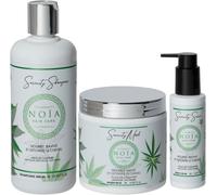 Coffret Luxe Routine Capillaire - Gamme Serenity - Pack Trio Shampoing + Masque + Sérum + Huile De Chanvre - Noïa Hair