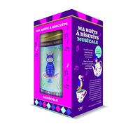 Coffret Ma boîte à biscuits musicale -: 1 boîte métal qui joue de la musique et tourne - 1 livre de 72 pages de cookies et petits gâteaux
