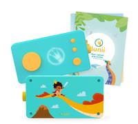Lunii - Mon Coffret thématique Aventures fantastiques - Plus de 100 Histoires à Composer - Boîte à Histoires Interactive fabriquée en France, Inclus 4 Livres Audio au Choix et Un carnet d'activités