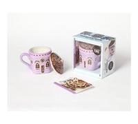 First – Coffret Ma maison Pain d'épices – 1 livre + 1 mug en céramique