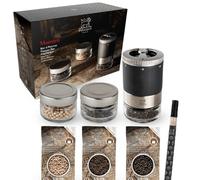 PEUGEOT - Barre à Poivre Maestro - Moulin à Poivre 10cm avec Réglage U'Select - 3 Grains de Poivre Premium, 3 Fioles vides interchangeables, Feutre - Fabriqué en France - Bois PEFC & Inox - Couleur