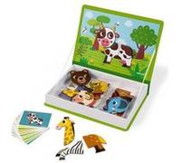 Coffret magneti book animaux 30 magnets 10 cartes modeles - tableau magnetique aimante - jeu educatif enfant 3 a 8 ans