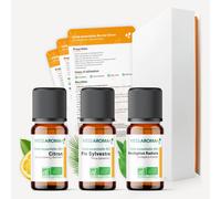 Coffret Maison, 3 huiles essentielles Bio + Fiches d'utilisation - 3x 10 ml