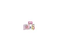 Barbie Coffret Maison et Poupée HHY40 – 2 niveaux meublés, 4 zones de jeu, chiot (dès 3 ans)