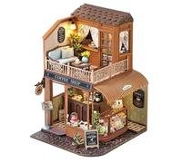 Coffret Maison Miniature - Kits D'Artisanat De Maison Miniature avec Housse Anti-Poussière | Décoration D'Intérieur Activité Parent-Enfant - pour Adolescents Femmes