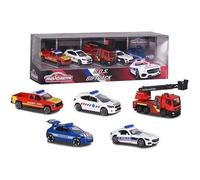 Coffret MAJORETTE Premium SOS 5 véhicules métal 1/64 - Chevrolet, Citroën, MAN, Peugeot, Mercedes