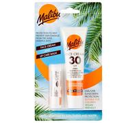 Coffret Malibu Crème Visage SPF30 + Rouge à Lèvres SPF30