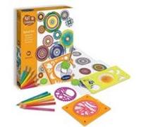 Sentosphère Kit Spiral'Art Réaliser Ellipses et Rosase multicolores - 6 roues fournies - Dès 6 ans